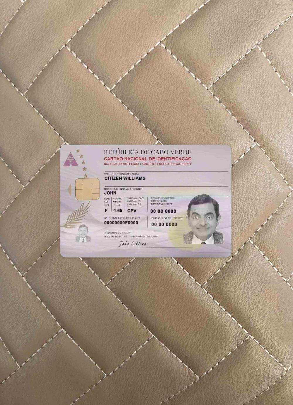 Downloadable Cabo Verde ID card photolook example